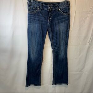Silver‎ Suki 17" Surplus Jeans Bootcut Low Rise Medium Wash Denim Size 32/31